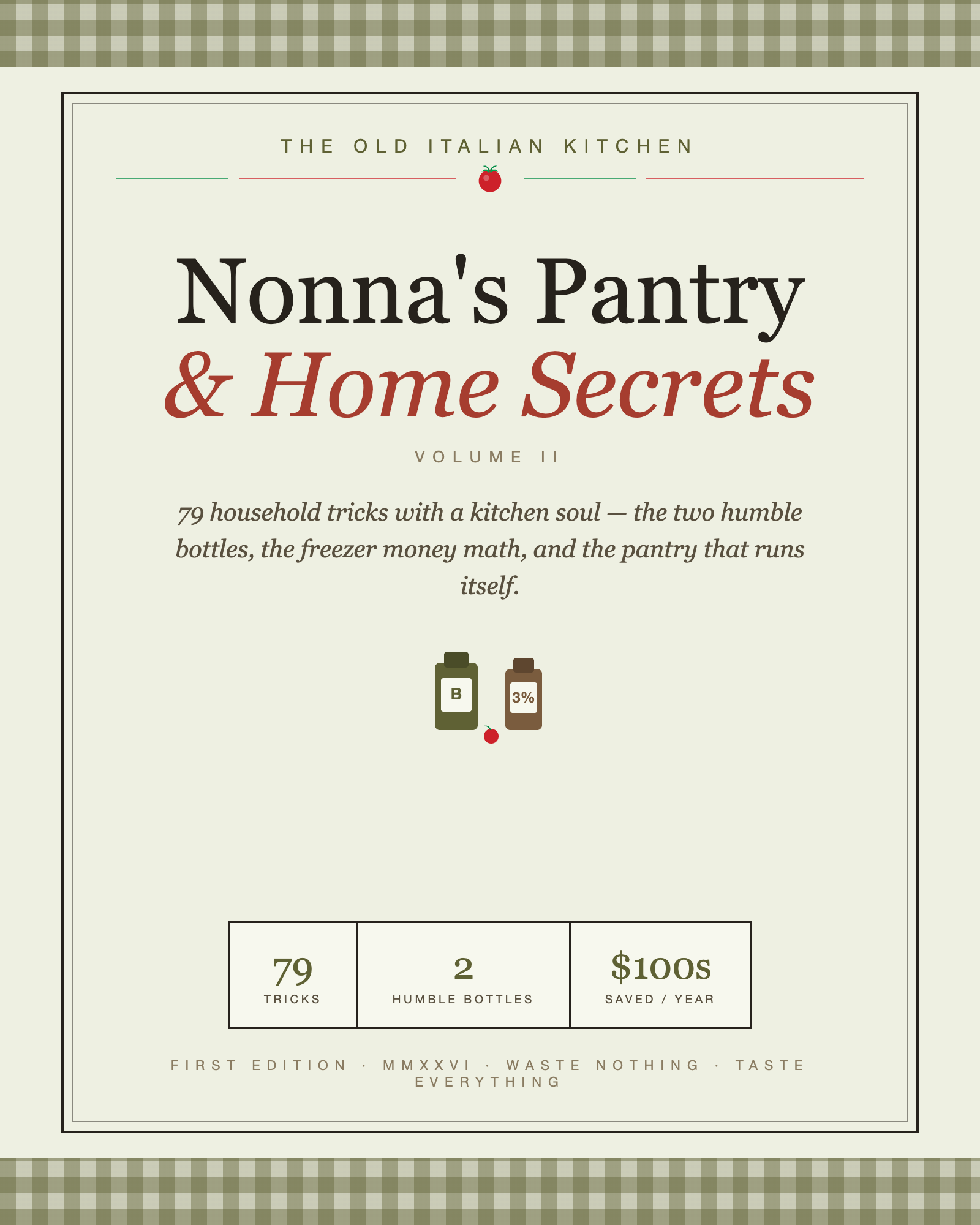 Nonna's Pantry & Home Secrets — Vol. II